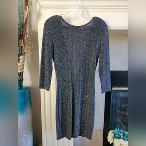 Windsor Black/Silver Backless Dress